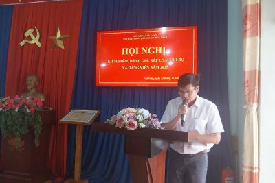 CHI BỘ TRƯỜNG THCS HOÀNG HOA THÁM TỔ CHỨC HỘI NGHỊ KIỂM ĐIỂM, ĐÁNH GIÁ, XẾP LOẠI CHI BỘ VÀ ĐẢNG VIÊN NĂM 2025